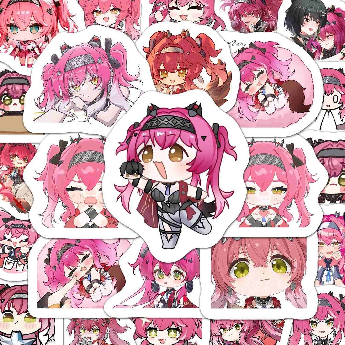 Lupa Wuthering WuWa Waves 60 PCS Stickers - Anime Fan Gifts -Zllada