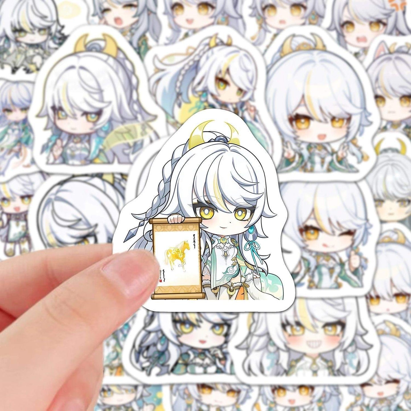 Zibai Genshin 60 Pcs Stickers - Anime Fan Gifts -Zllada