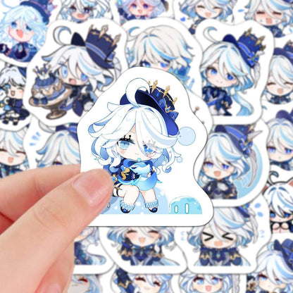 60 PCS Furina Genshin Stickers - Anime Fan Gifts -Zllada