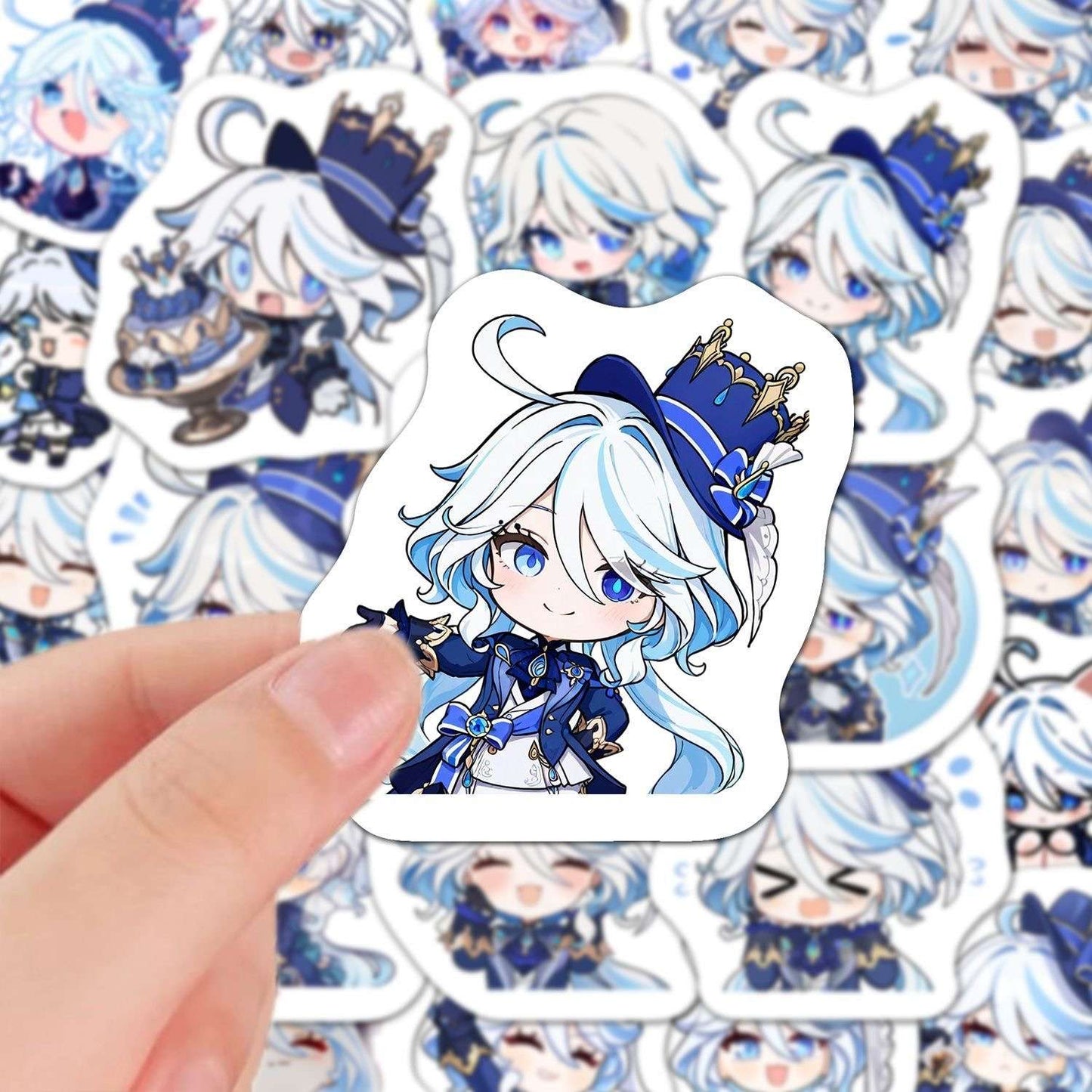 60 PCS Furina Genshin Stickers - Anime Fan Gifts -Zllada