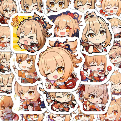 60 PCS Yoimiya Genshin Stickers - Anime Fan Gifts -Zllada