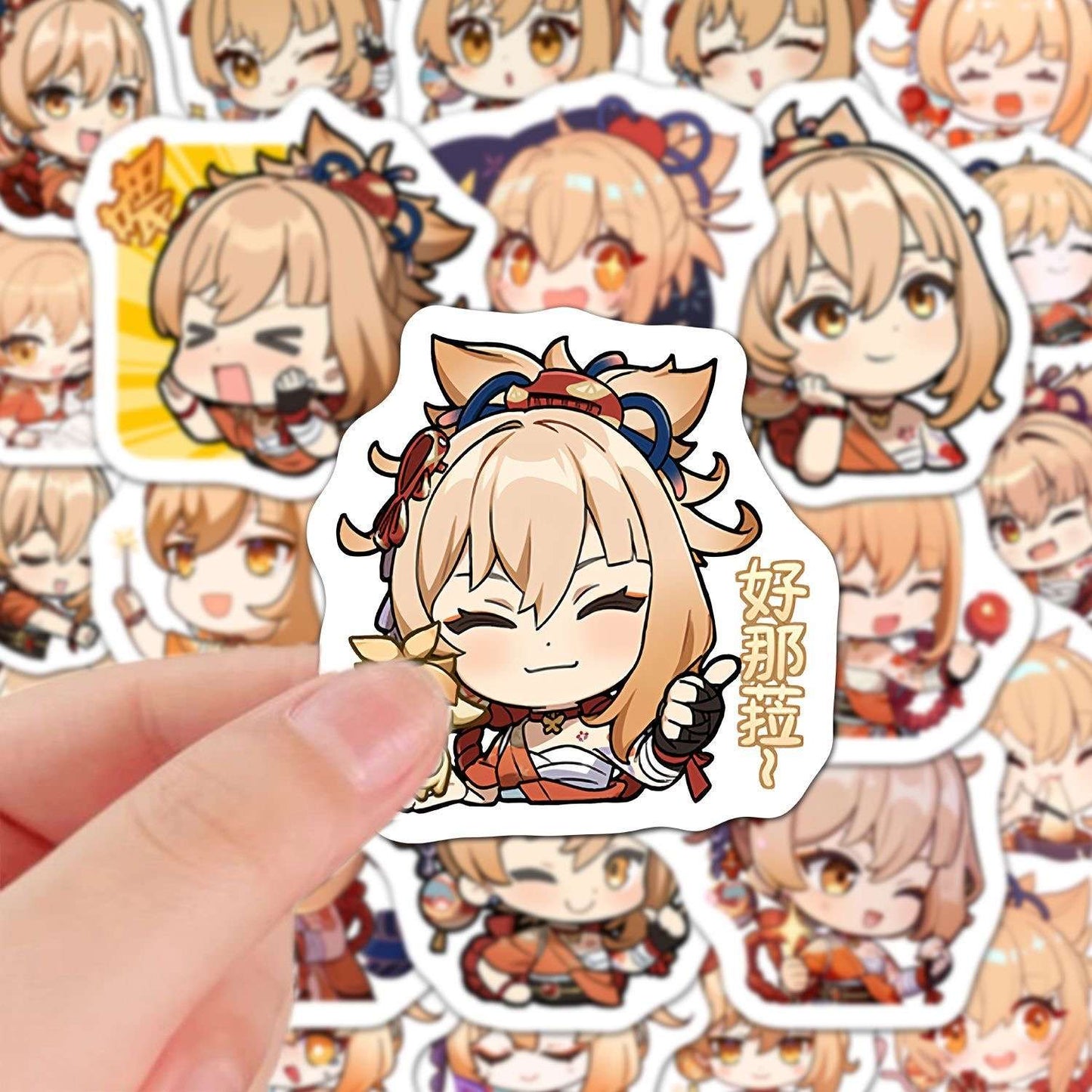 60 PCS Yoimiya Genshin Stickers - Anime Fan Gifts -Zllada