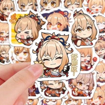 60 PCS Yoimiya Genshin Stickers - Anime Fan Gifts -Zllada