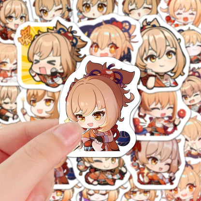 60 PCS Yoimiya Genshin Stickers - Anime Fan Gifts -Zllada
