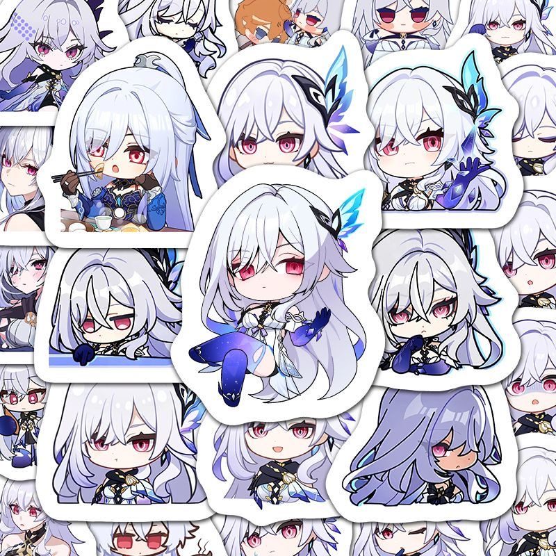 60 PCS Skirk Genshin Stickers - Anime Fan Gifts -Zllada