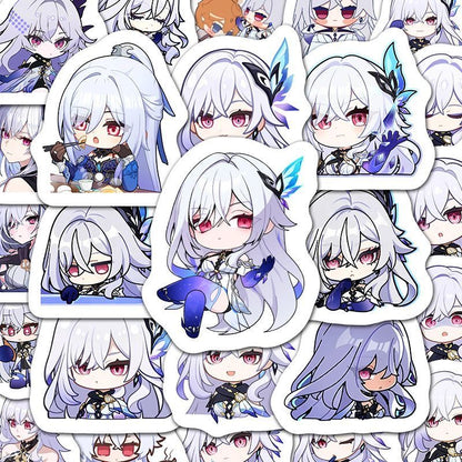 60 PCS Skirk Genshin Stickers - Anime Fan Gifts -Zllada