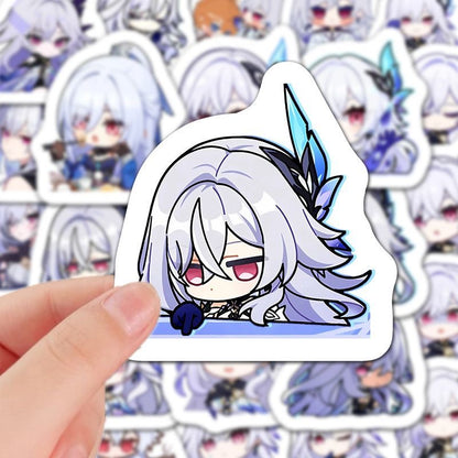 60 PCS Skirk Genshin Stickers - Anime Fan Gifts -Zllada