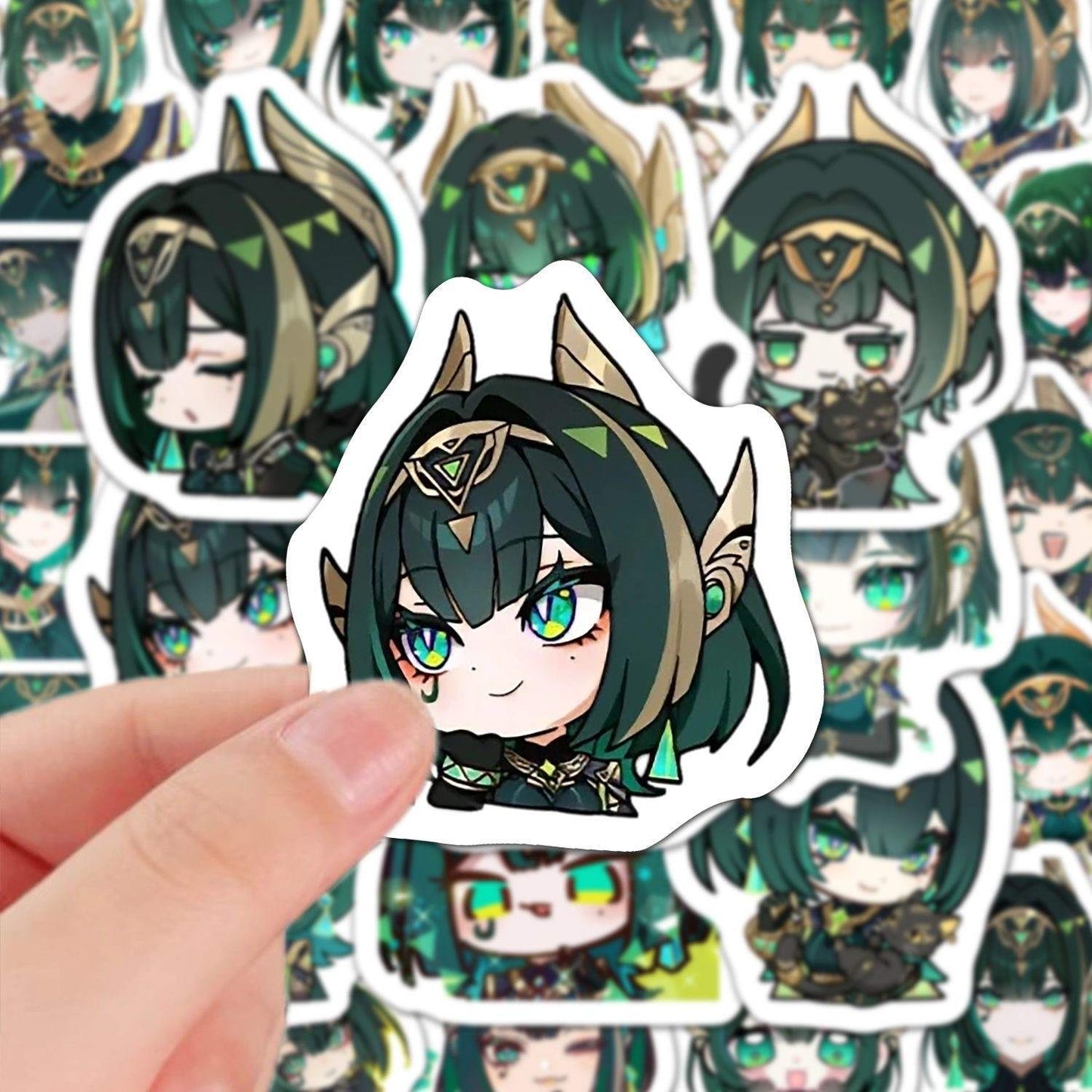 60 PCS Nefer Genshin Stickers - Anime Fan Gifts -Zllada