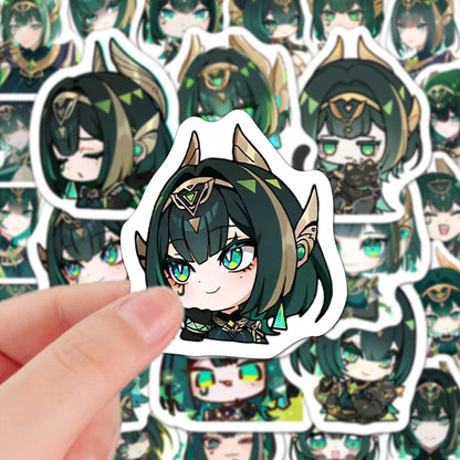 60 PCS Nefer Genshin Stickers - Anime Fan Gifts -Zllada