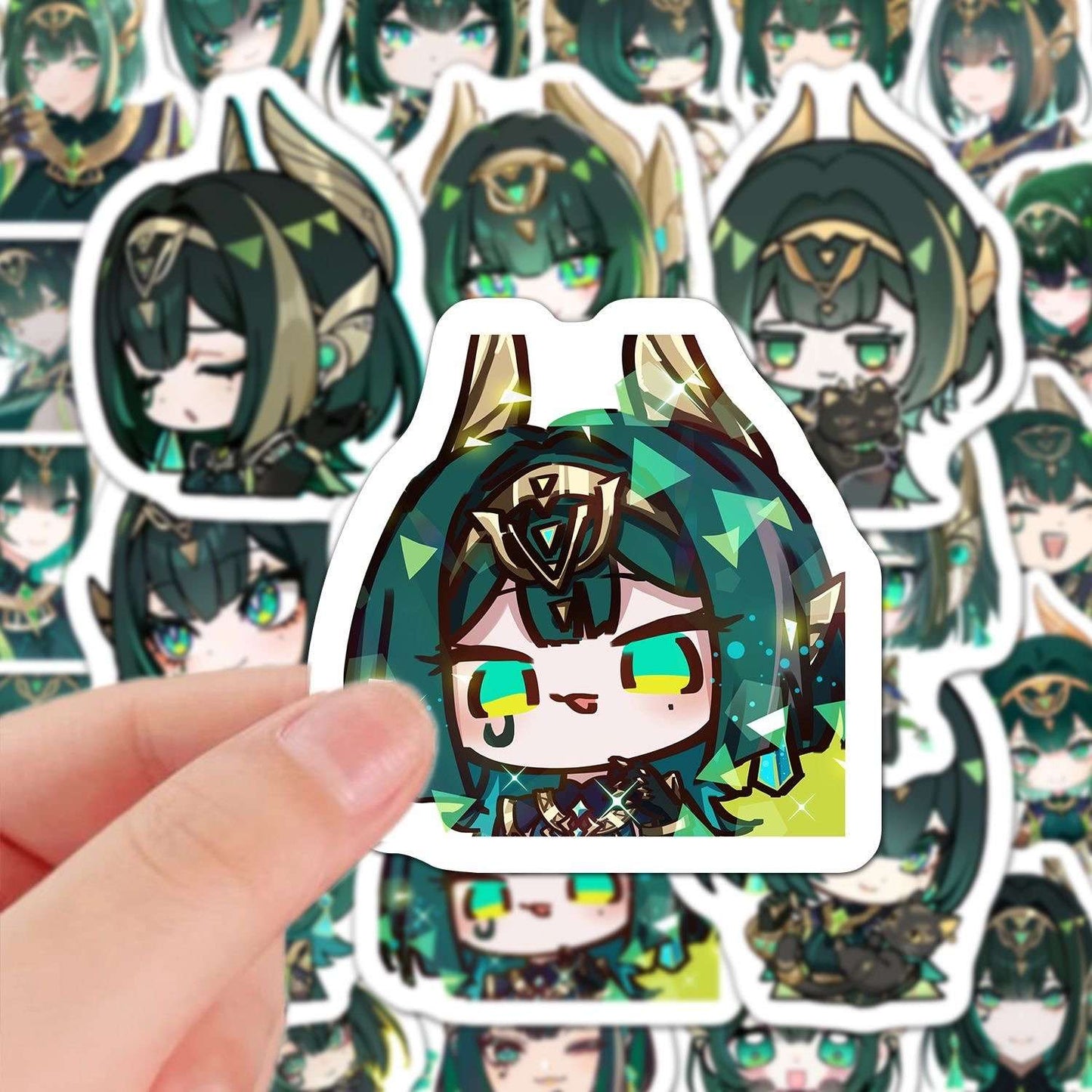 60 PCS Nefer Genshin Stickers - Anime Fan Gifts -Zllada