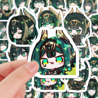60 PCS Nefer Genshin Stickers - Anime Fan Gifts -Zllada