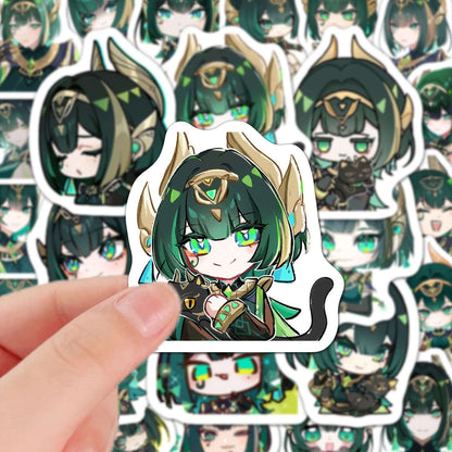60 PCS Nefer Genshin Stickers - Anime Fan Gifts -Zllada
