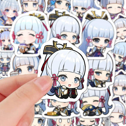 60 PCS Ayaka Genshin Stickers - Anime Fan Gifts -Zllada