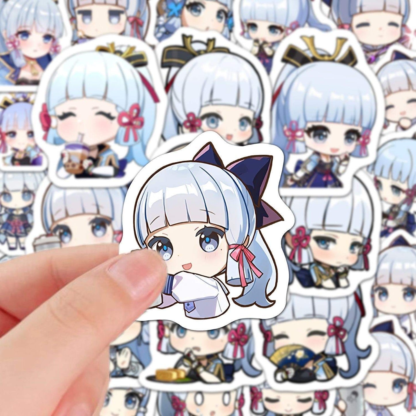 60 PCS Ayaka Genshin Stickers - Anime Fan Gifts -Zllada