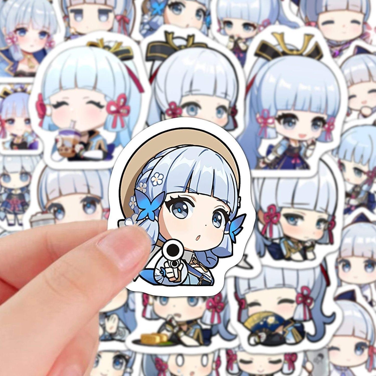 60 PCS Ayaka Genshin Stickers - Anime Fan Gifts -Zllada