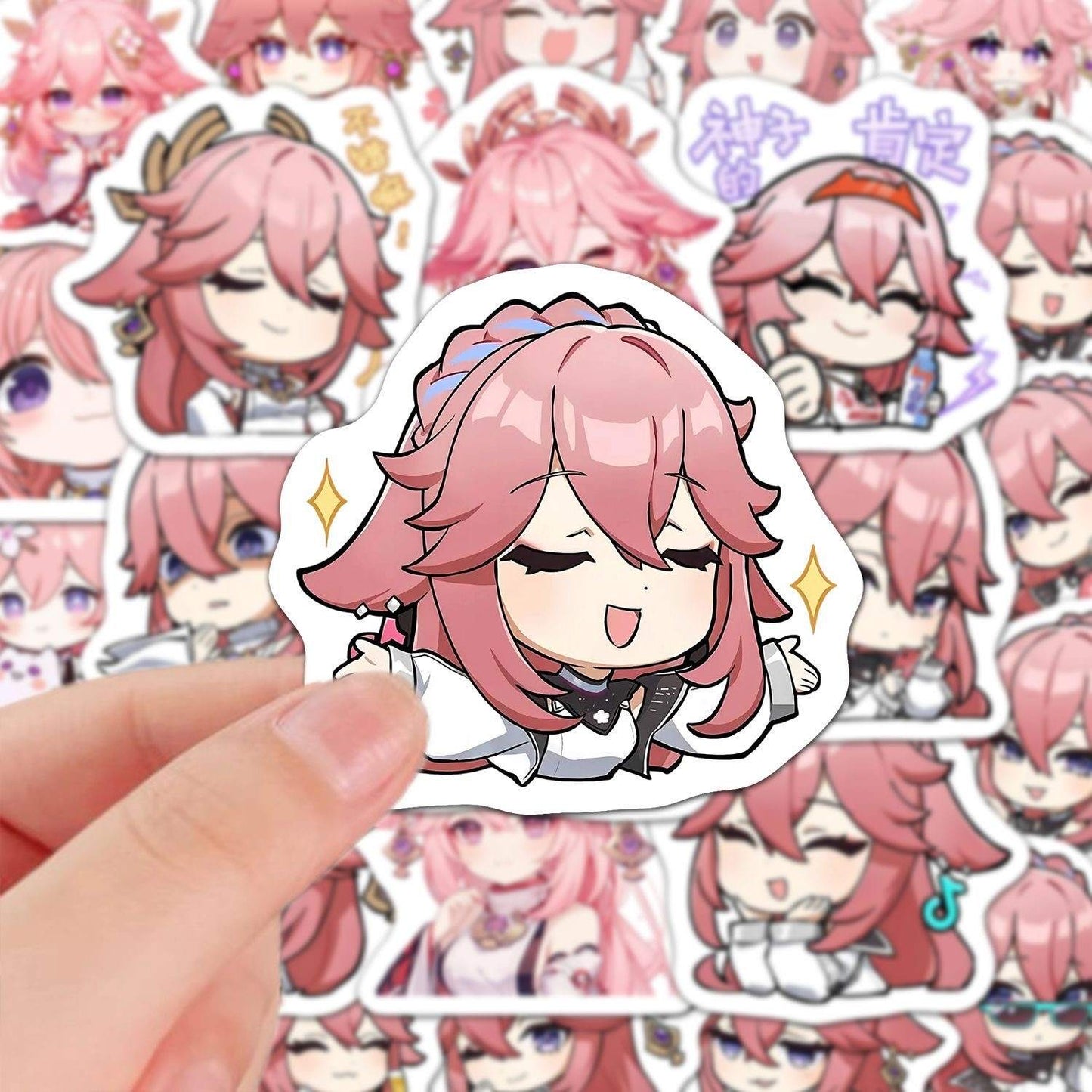 Yae Miko Genshin 60 PCS Stickers - Anime Fan Gifts -Zllada