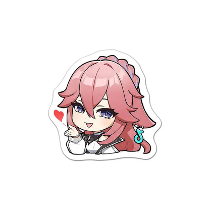 Yae Miko Genshin 60 PCS Stickers - Anime Fan Gifts -Zllada