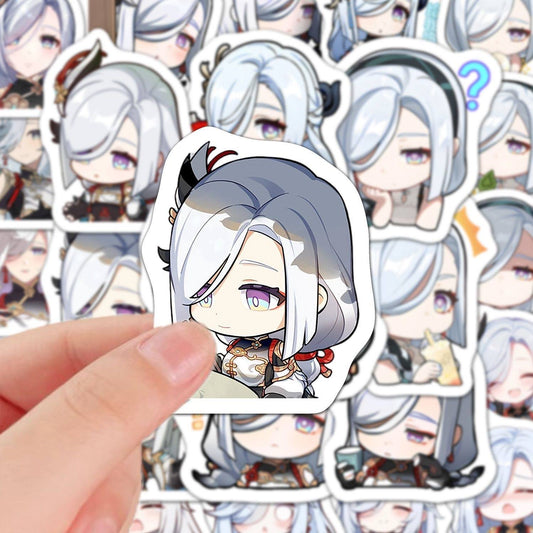 Shenhe Genshin 60 PCS Stickers - Anime Fan Gifts -Zllada
