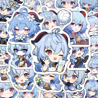 Ganyu Genshin 60 PCS Stickers - Anime Fan Gifts -Zllada