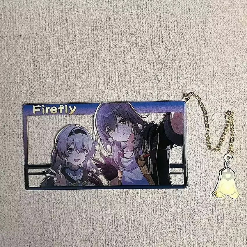 Honkai Star Rail Acheron Metal Bookmark - Anime Figure Merch with 3D Display Box - Birthday Gifts for Fans Friends Gamer Book Lovers - Zllada
