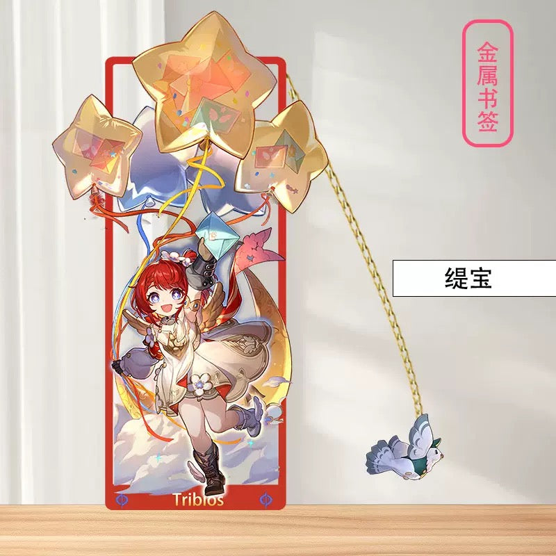 Honkai Star Rail Acheron Metal Bookmark - Anime Figure Merch with 3D Display Box - Birthday Gifts for Fans Friends Gamer Book Lovers - Zllada