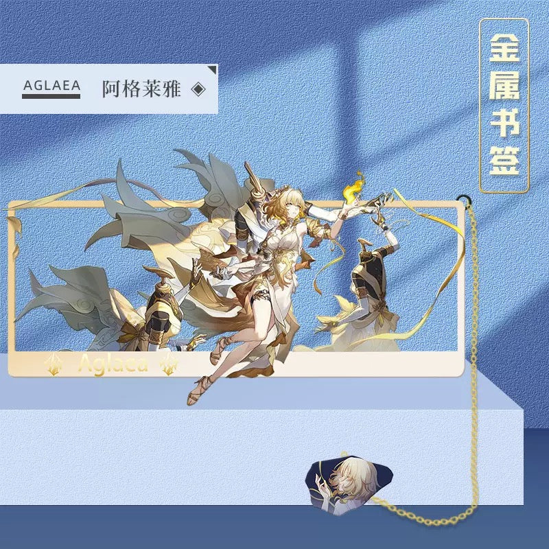 Honkai Star Rail Acheron Metal Bookmark - Anime Figure Merch with 3D Display Box - Birthday Gifts for Fans Friends Gamer Book Lovers - Zllada