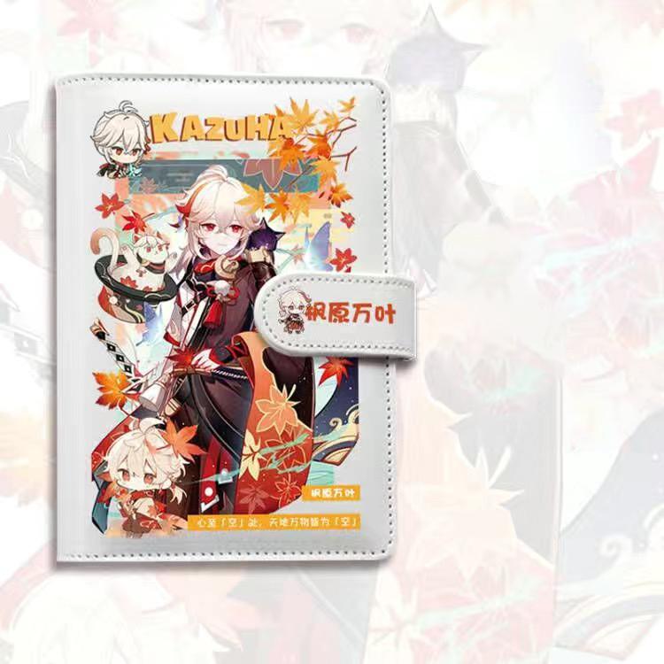 Genshin A6 Journal Planner - Anime Merch Game Figure - Stainless Steel Binder PU Leather 160 Pages with Magnetic Closure - Gift for Birthday Anniversary - Zllada