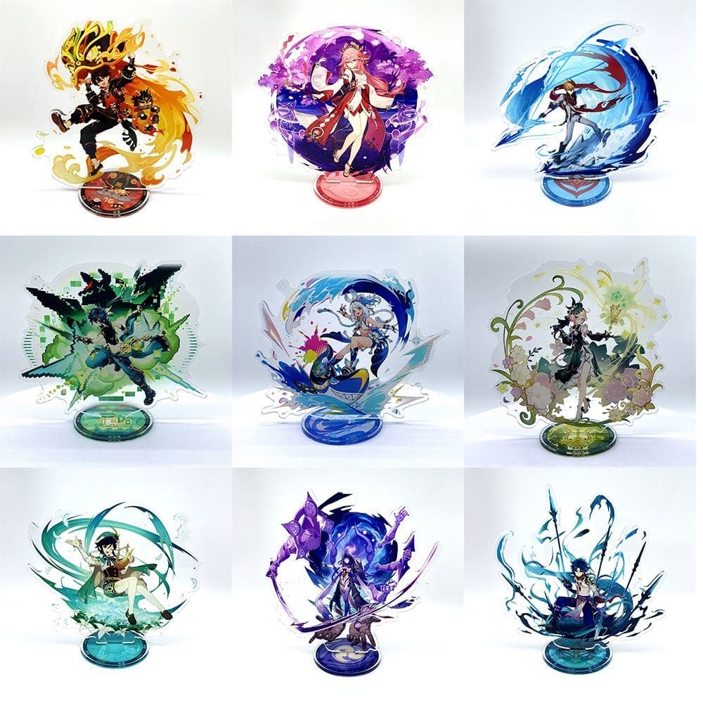 Genshin Acrylic Character Standee – Desktop Decoration for Gifting to Friends Anime Game Fan Gift - Zllada