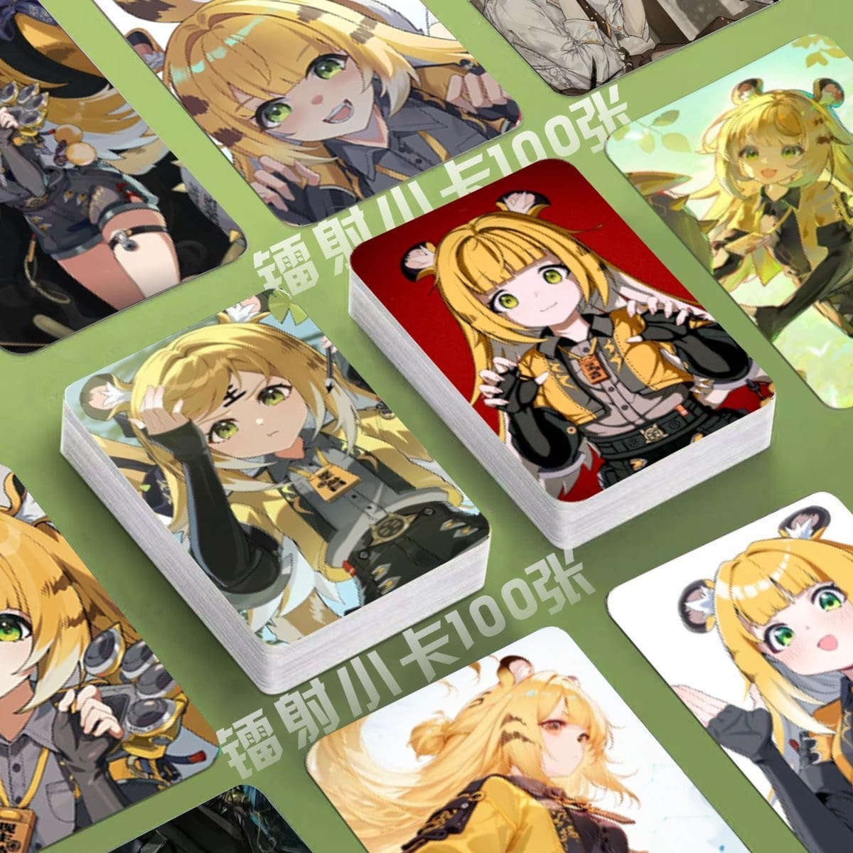 Zone Zero Cards Merch Set - 50 Pcs Holographic Trading Collector Set for Fans and Gamers