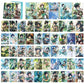 Genshin Holographic 50 Pcs Cards - 50 Anime-Style Collectible Cards for Fans and Gamers - Game-Themed Merchandise - Zllada