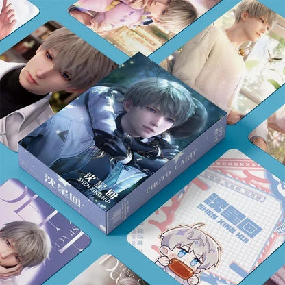 Love Deepspace Rafayel Holographic Cards - 55 Pcs Game Character Cards with Scratch-Resistant Protective Sleeves - Zayne, Xavier, Rafayel, Sylus - Anime Style Collection for Fans and Gamers - Zllada