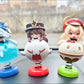 Furina Hu Tao Klee Genshin Figurines Desk & Car Ornament - Anime Chibi Bobble  with 50 Stickers Gift - Zllada