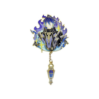Flins Genshin Character Pin Badges - Refrigerator Magnet Anime Game Merch Gift for Fans and Students - Zllada