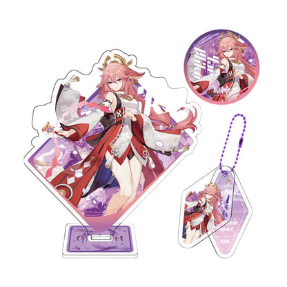 Genshin Figurines Character Standee Set - Anime Gift Ideal Gift Box Set for Fans Friends Gamer Book Lovers - Zllada