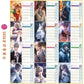Love and Deepspace Calendar 2025-2026 Two-Year Desk Organizer - Anime Character Designs Thick Glossy Paper - Stylish Desktop Gift for Fans -Zllada
