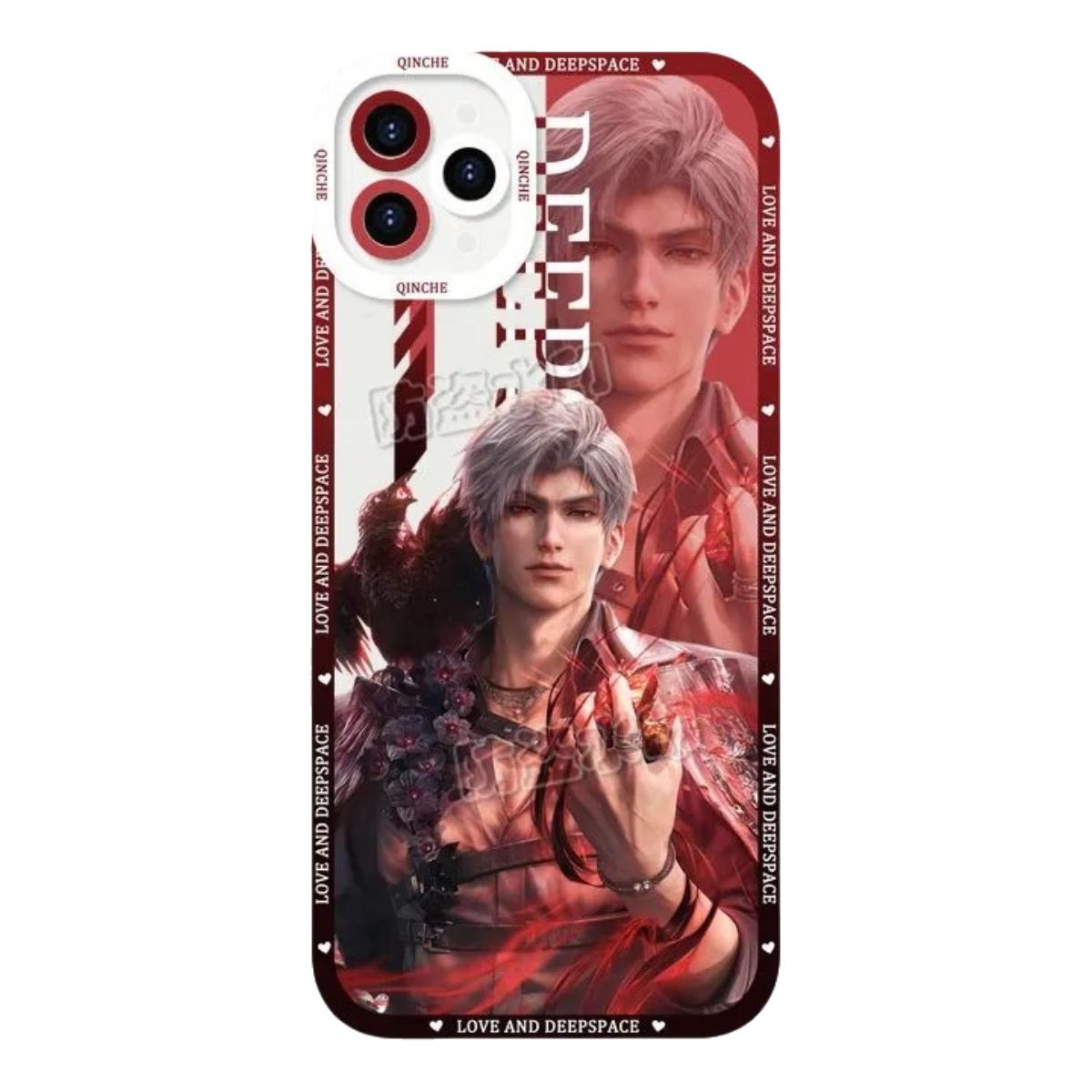 Sylus Love Deepspace Phone Case Laptop screen protector  protective cover - Q Style Cute Anime Character Design - Transparent Silicone Full Camera Protection All Round Defense Non Slip Cover - Zllada