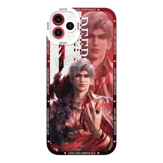 Sylus Love Deepspace Phone Case Laptop screen protector  protective cover - Q Style Cute Anime Character Design - Transparent Silicone Full Camera Protection All Round Defense Non Slip Cover - Zllada