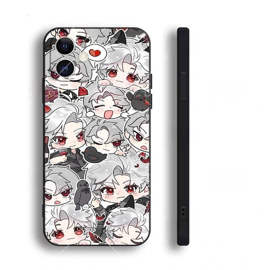 Love Deepspace Phone Case - Compatible with iPhone 16/15/14/13/12/11 Series – Zayne, Xavier, Rafayel & Sylus Cartoon Anime Clear Silicone Protective Cover Fan-Made Designs– Zouven