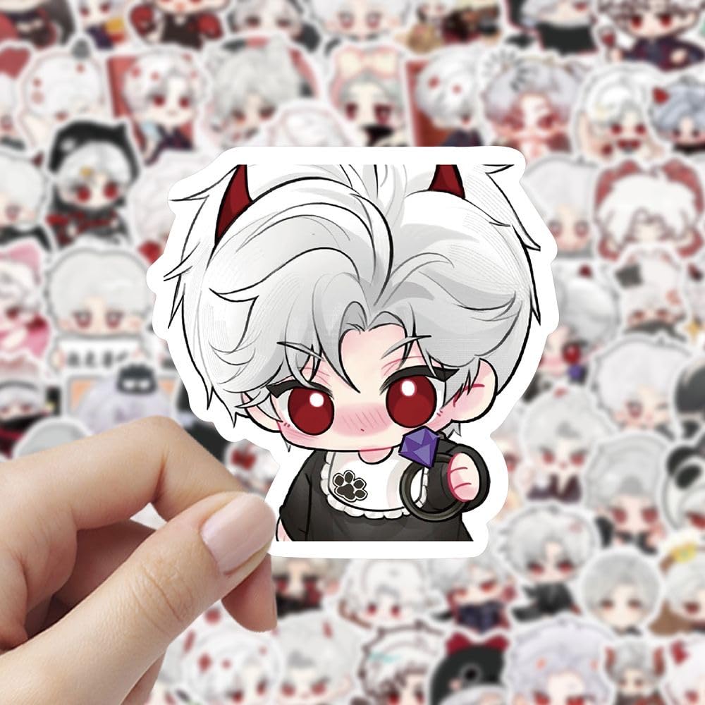 200 Pcs Caleb Love Deepspace Stickers - Waterproof DIY Decals for Laptop, Fridge, Cup, Wall Decor Zayne Xavier Rafayel Sylus Caleb - Anime Fan Gift