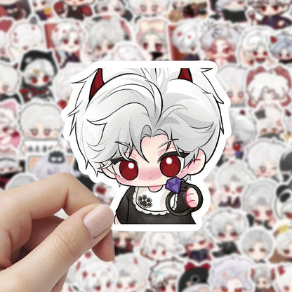 200 Pcs Caleb Love Deepspace Stickers - Waterproof DIY Decals for Laptop, Fridge, Cup, Wall Decor Zayne Xavier Rafayel Sylus Caleb - Anime Fan Gift