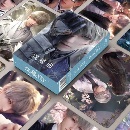 Love Deepspace Cards - 55-Piece Holographic Trading Collector Set with Scratch-Resistant Sleeves, Featuring Zayne, Xavier, Caleb Rafayel & Sylus