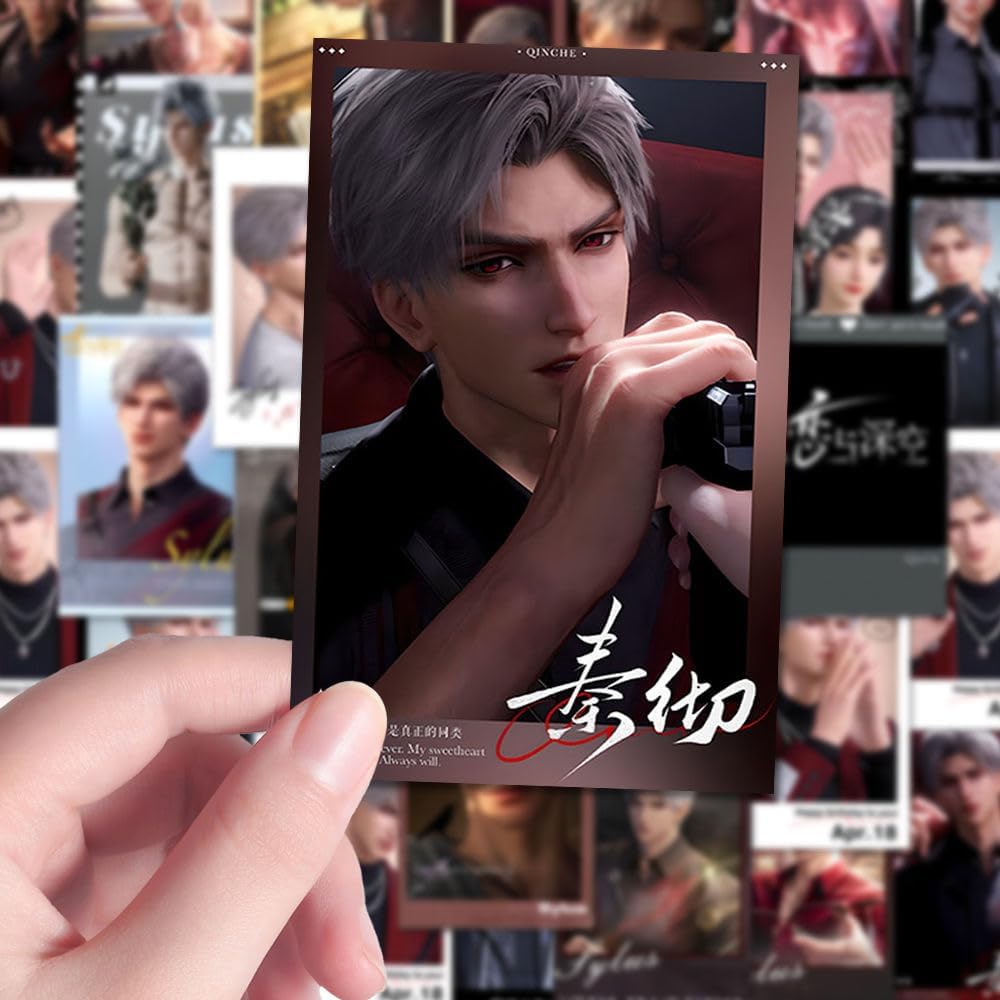 108 Pcs Caleb Love Deepspace Instant Photo Stickers - Waterproof DIY Decals for Laptop, Fridge, Decor Zayne Xavier Rafayel Sylus Caleb - Cute Anime Fan Gift - Zllada