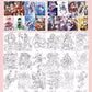 Q-Style Mix Genshin Impact Coloring Book Merch - Anime Merchandise Tracing and Sketch Book - 30 Pages of Line Art - Hand-Drawn Anime Characters Sketchbook - Gift for Game Fans - Zllada