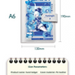 Navia Genshin Impact Journal Planner - Anime Merch Game Figure - Stainless Steel Binder PU Leather 160 Pages with Magnetic Closure - Gift for Birthday Anniversary - Zllada